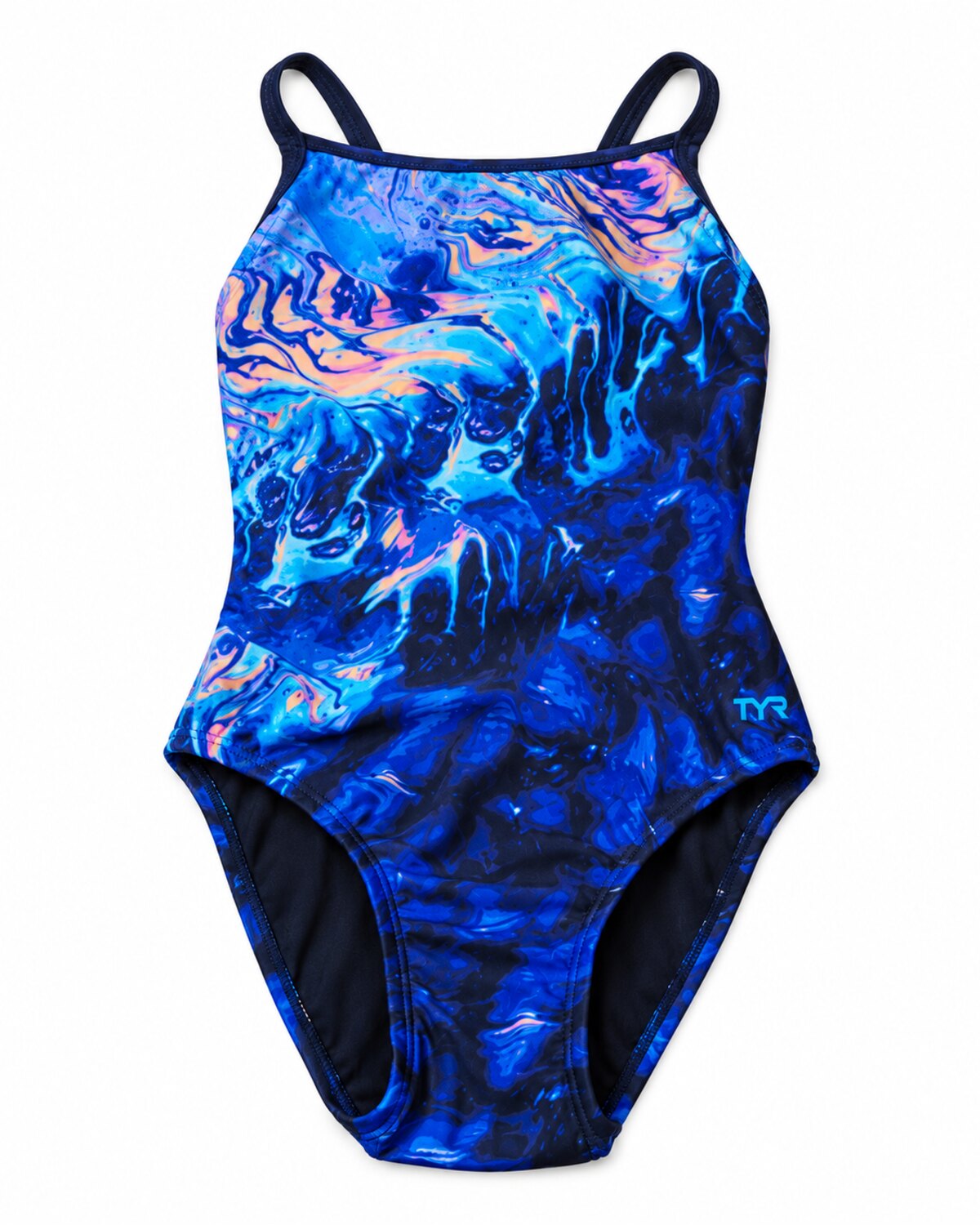 TYR · Traje de una pieza · Estampado azul · Azul y negro · Talla 28