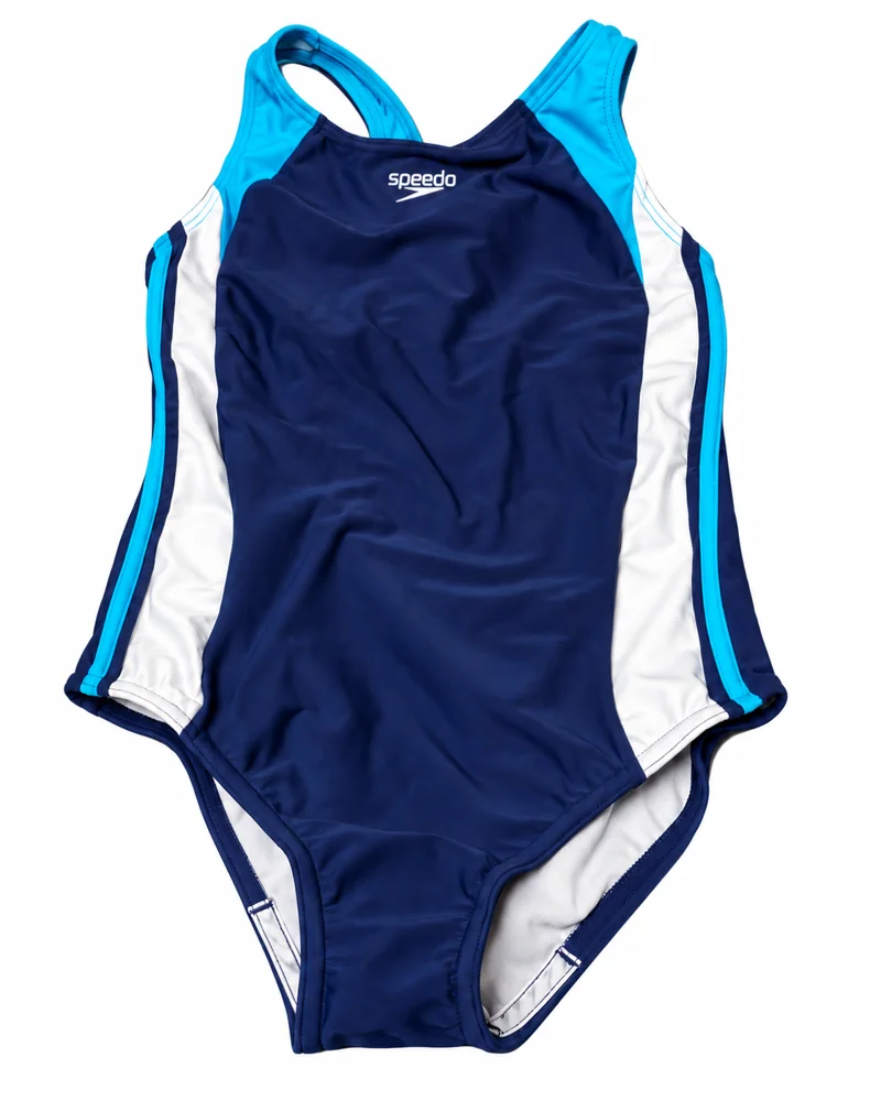 Speedo · Traje de una pieza para niña · Tricolor · Talla 34